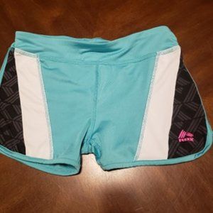 Reebok Youth 14/16 athletic Shorts, Aqua